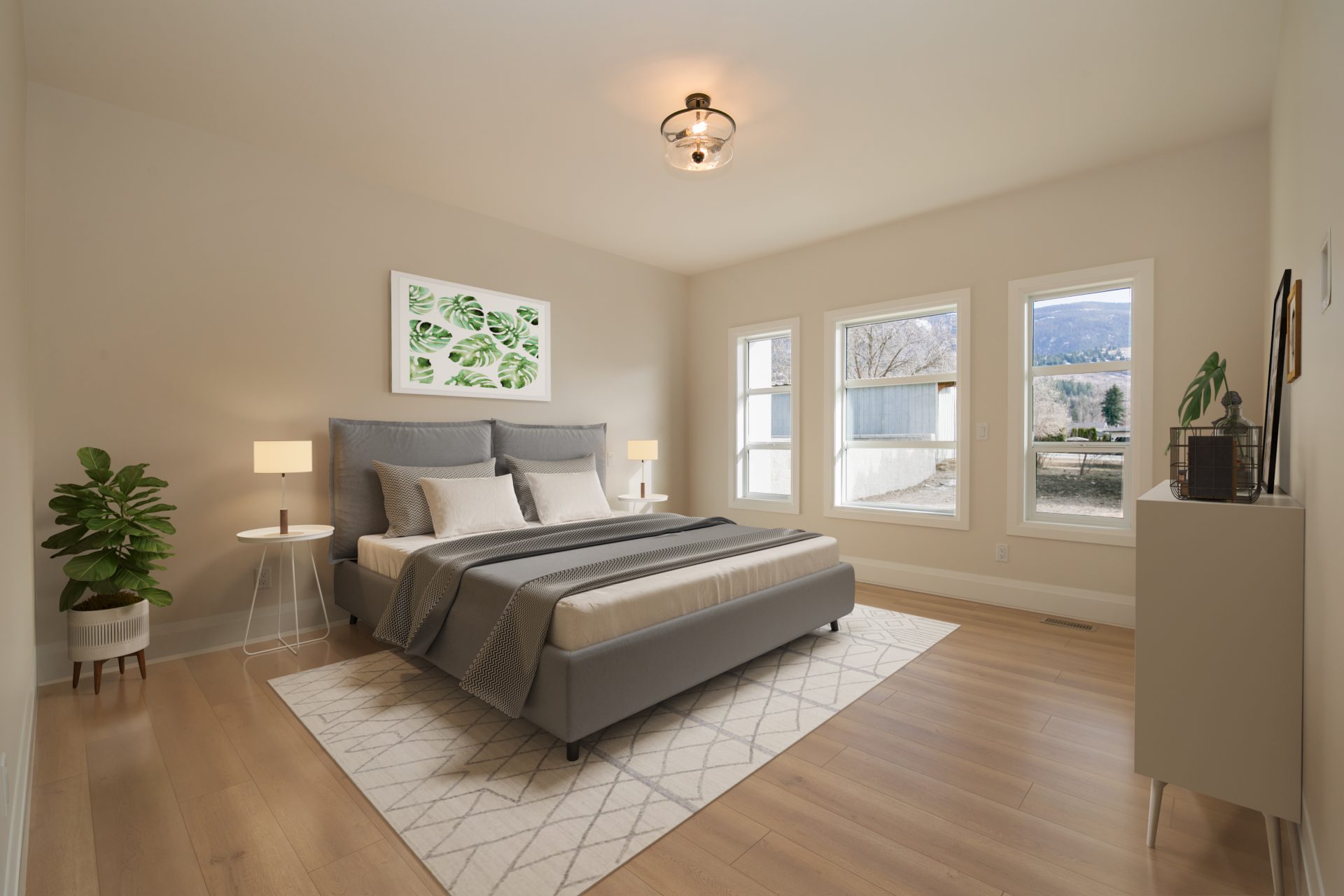 Custom homes bedroom