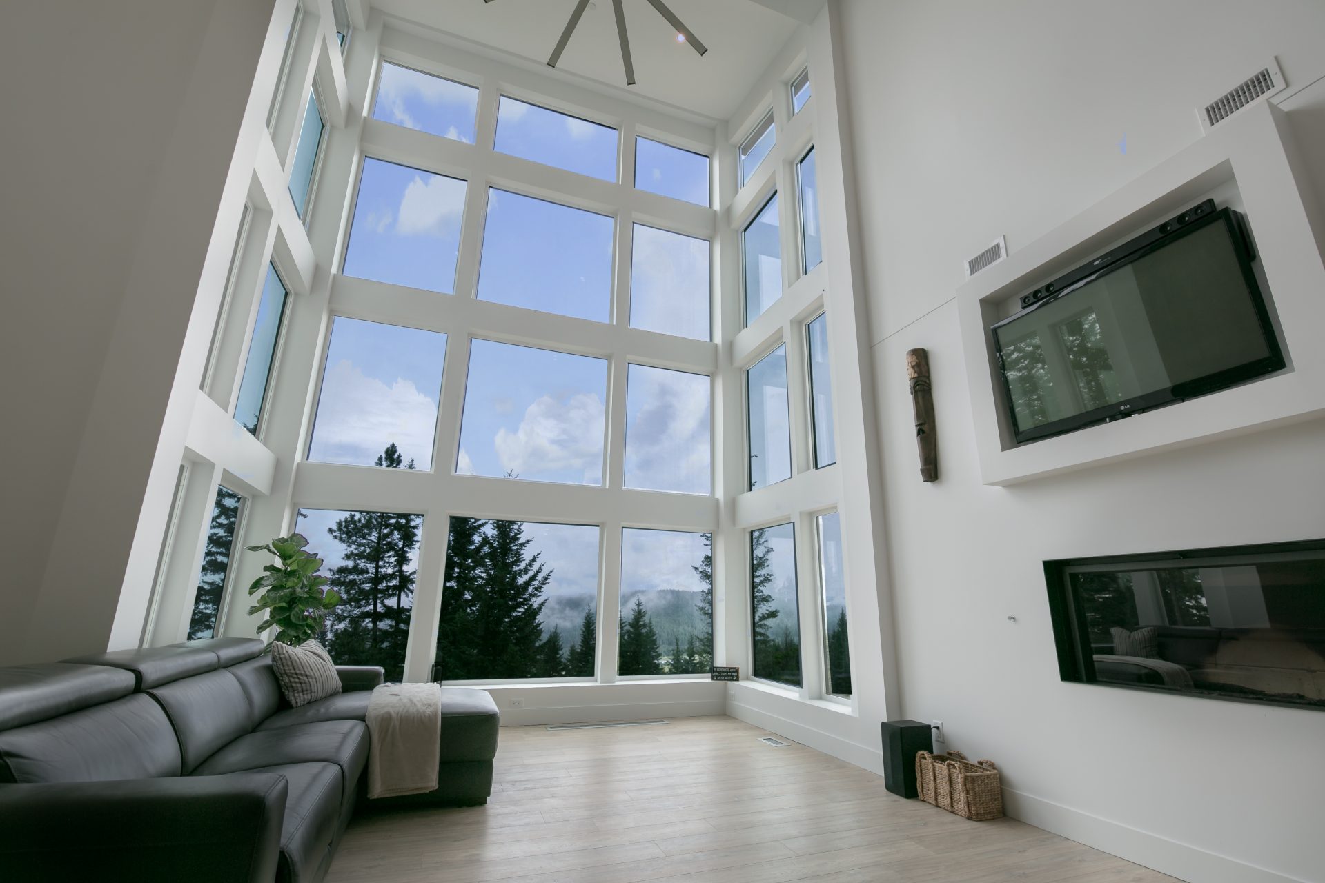 Living area in a custom home