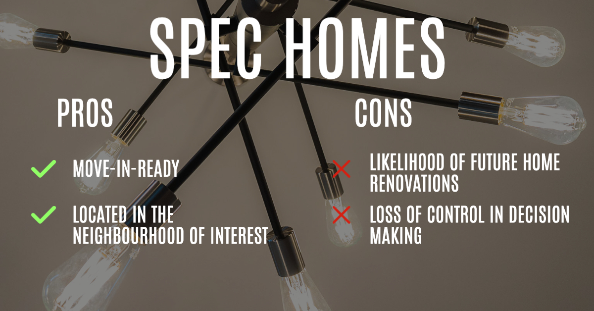 spec homes pros & cons